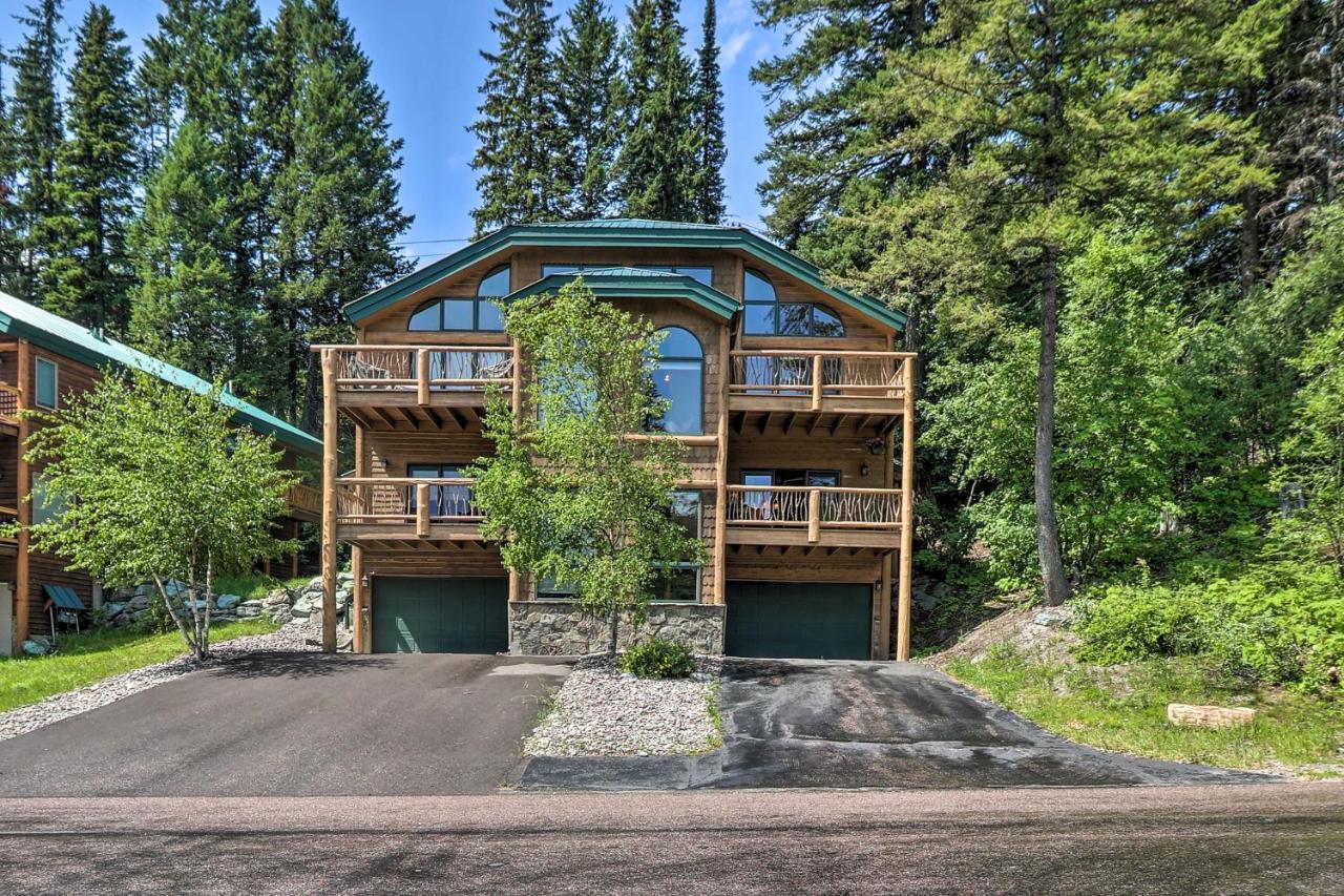 Rustic Home On Whitefish Mountain, Near Ski Run! Exteriör bild
