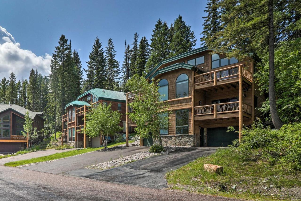 Rustic Home On Whitefish Mountain, Near Ski Run! Exteriör bild